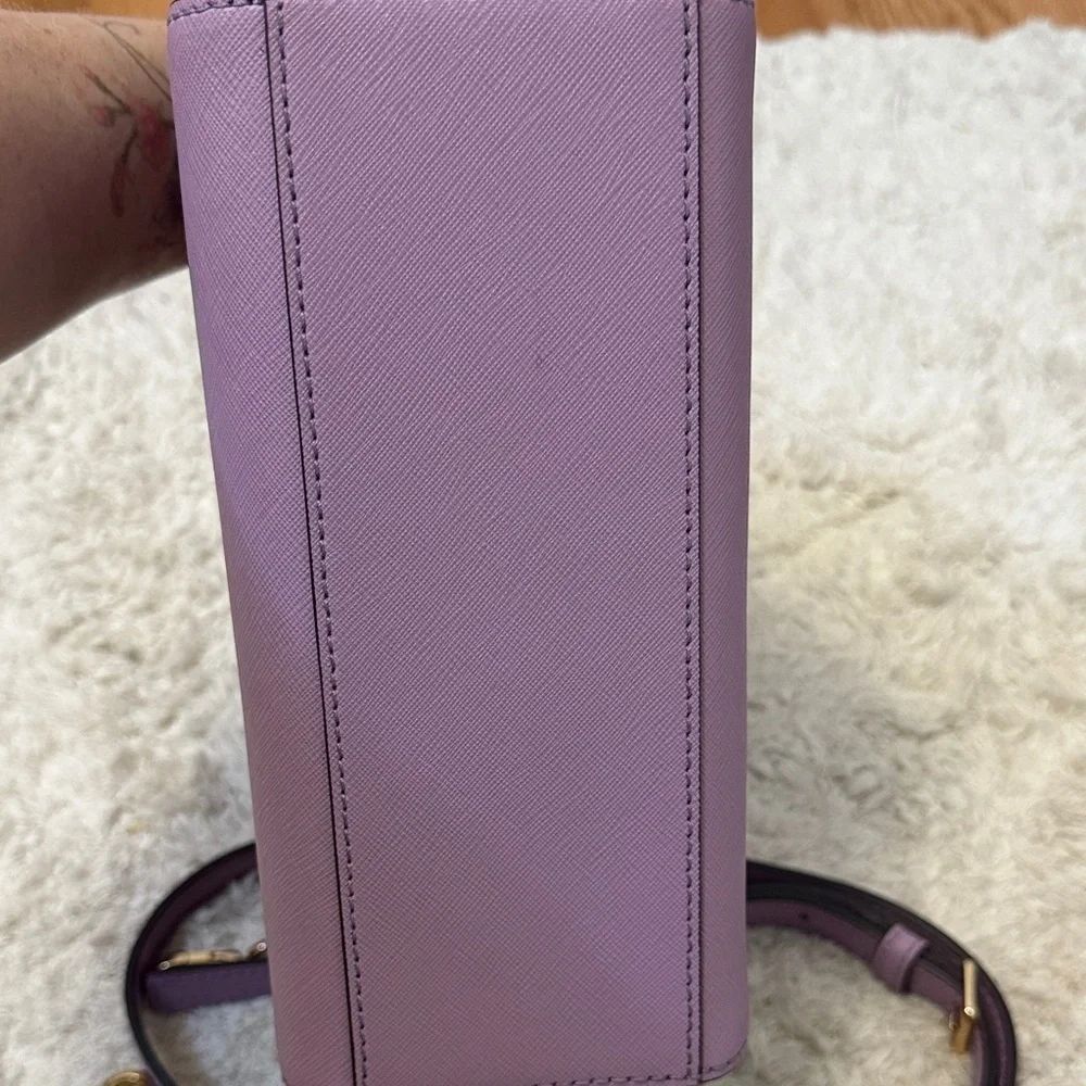 NWOT Tory Burch Lavender Emerson Mini Top Zip Tote